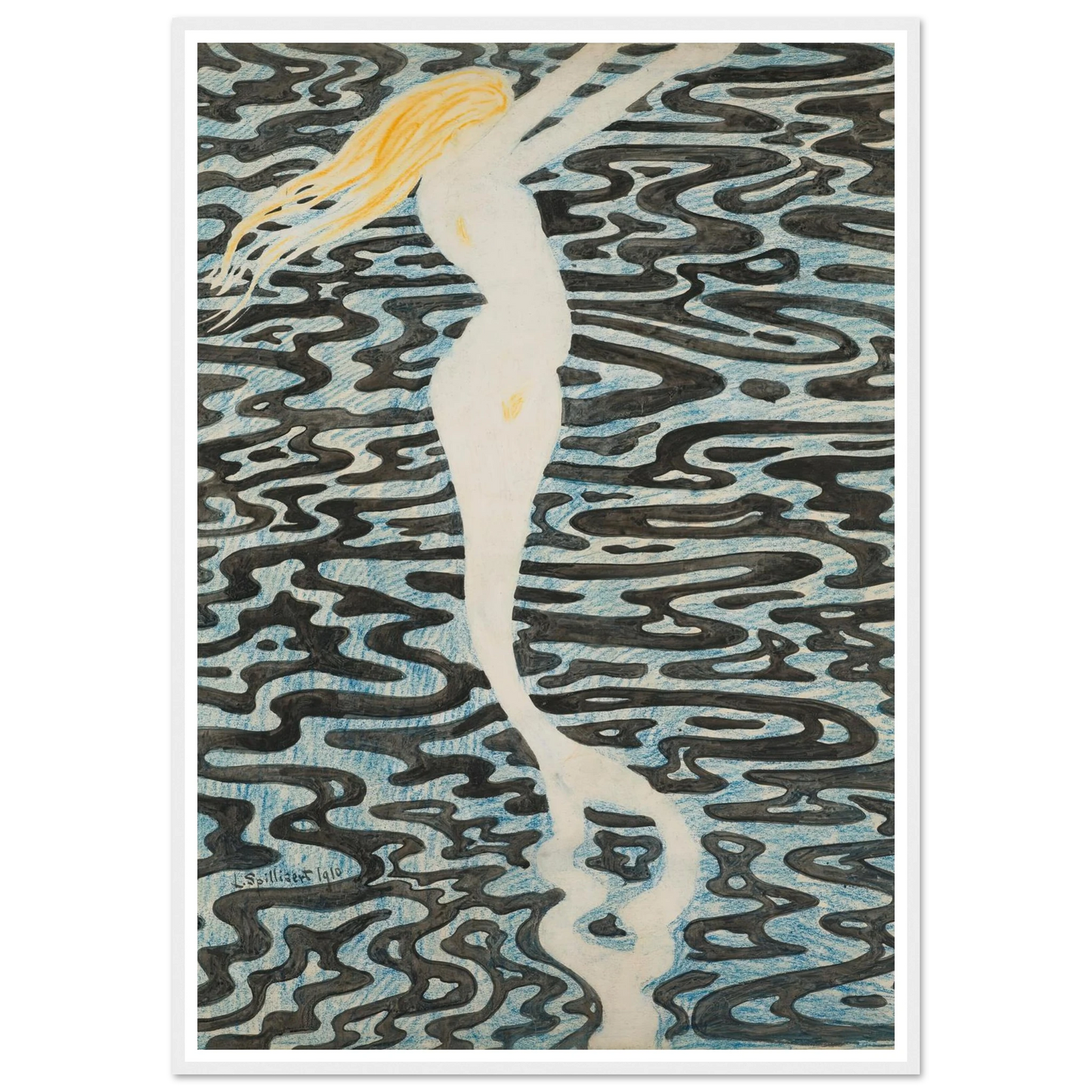 Sirène (Baigneuse) (1910) Art Print | Leon Spilliaert-Quipham Collections