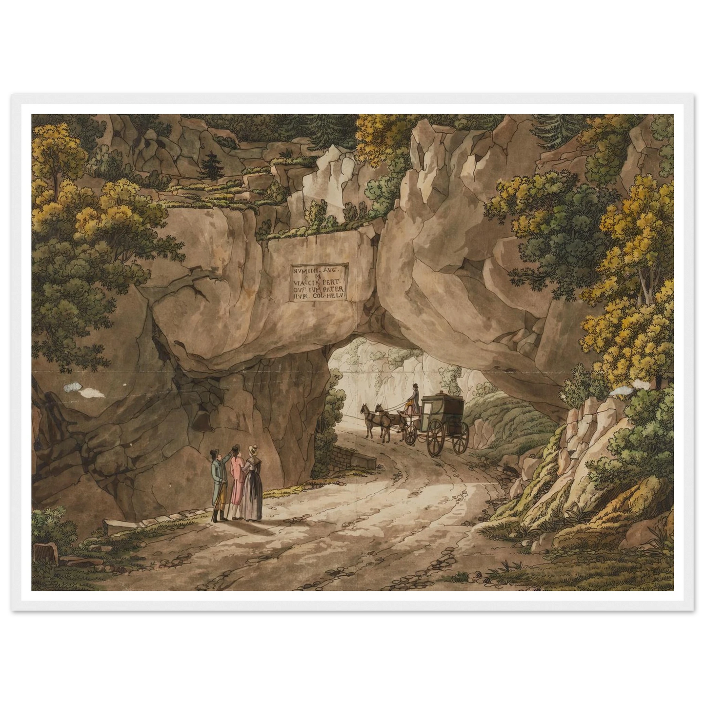 Vue de Pierre-Pertuis Art Print | Peter Birmann-Quipham Collections