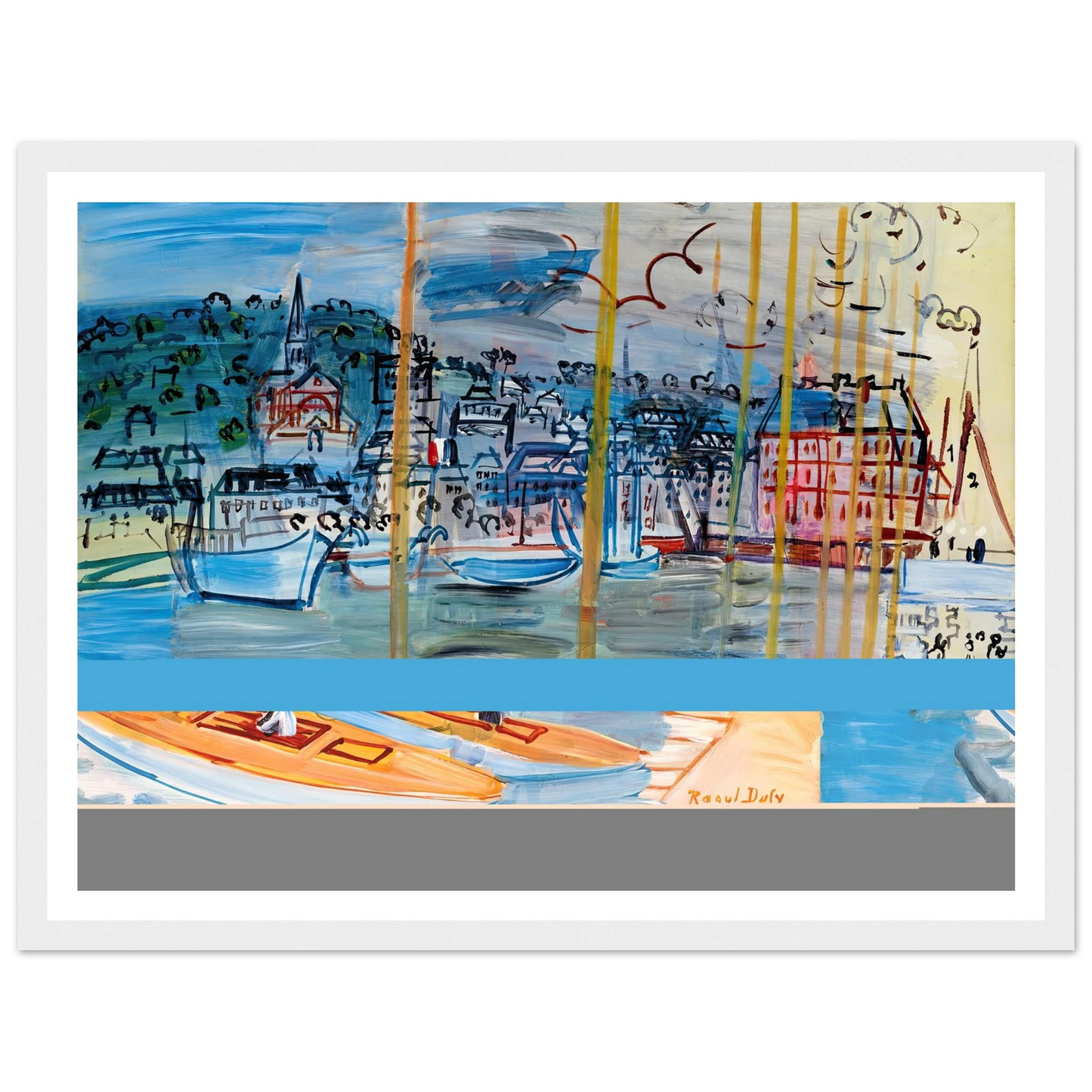 Le bassin de Deauville (1938) Art Print | Raoul Dufy-Quipham Collections