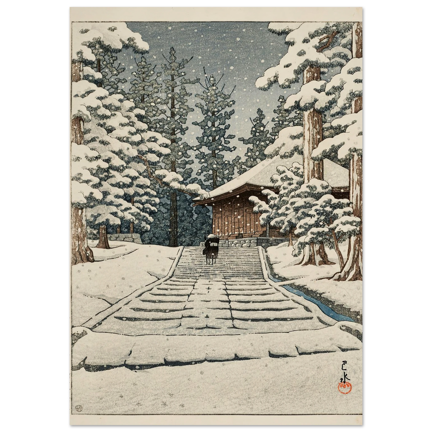 Hiraizumi Konjikido (Konjiki Hall at Hiraizumi) (1957) Art Print | Kawase Hasui-Quipham Collections