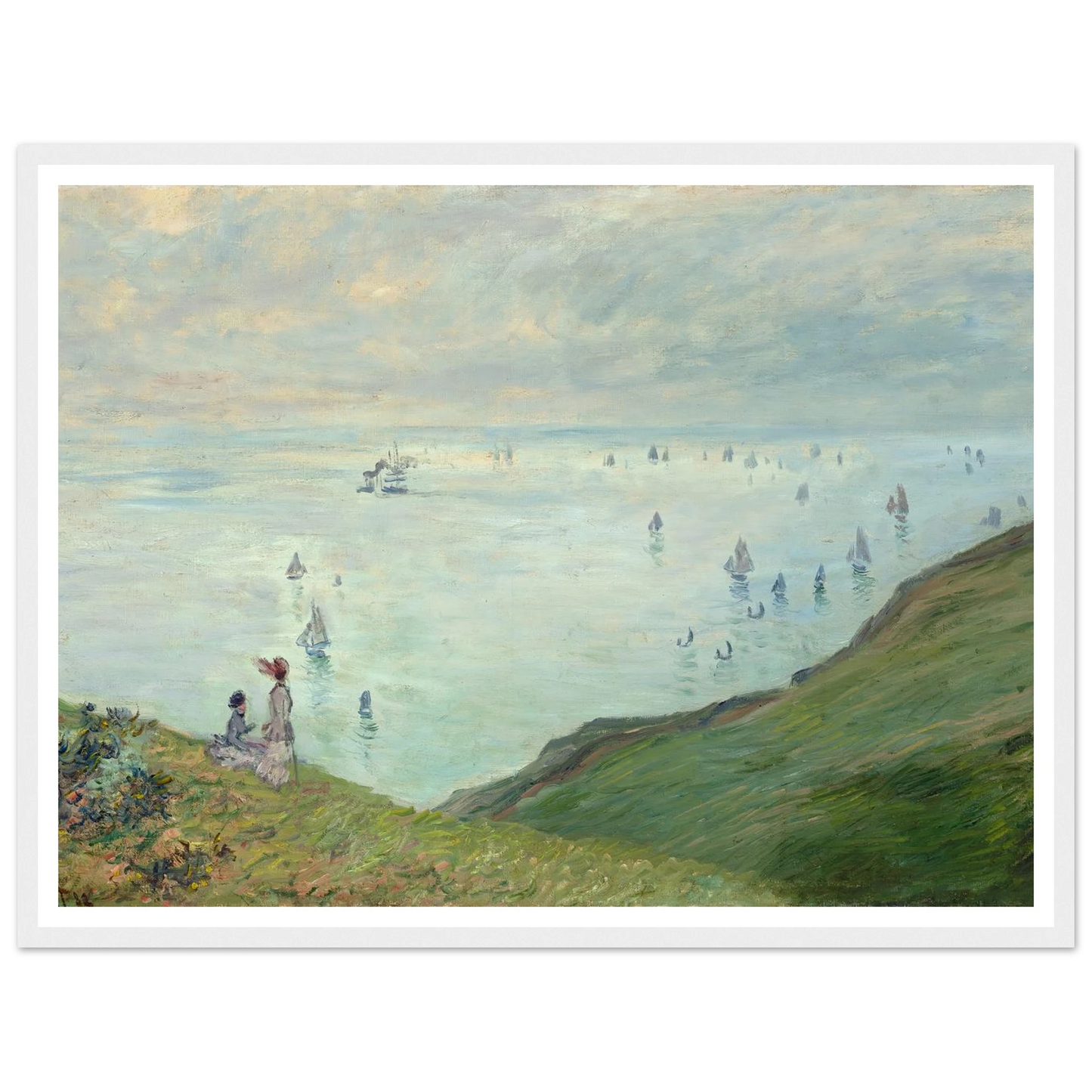 Cliffs at Pourville (1882) Art Print | Claude Monet-Quipham Collections