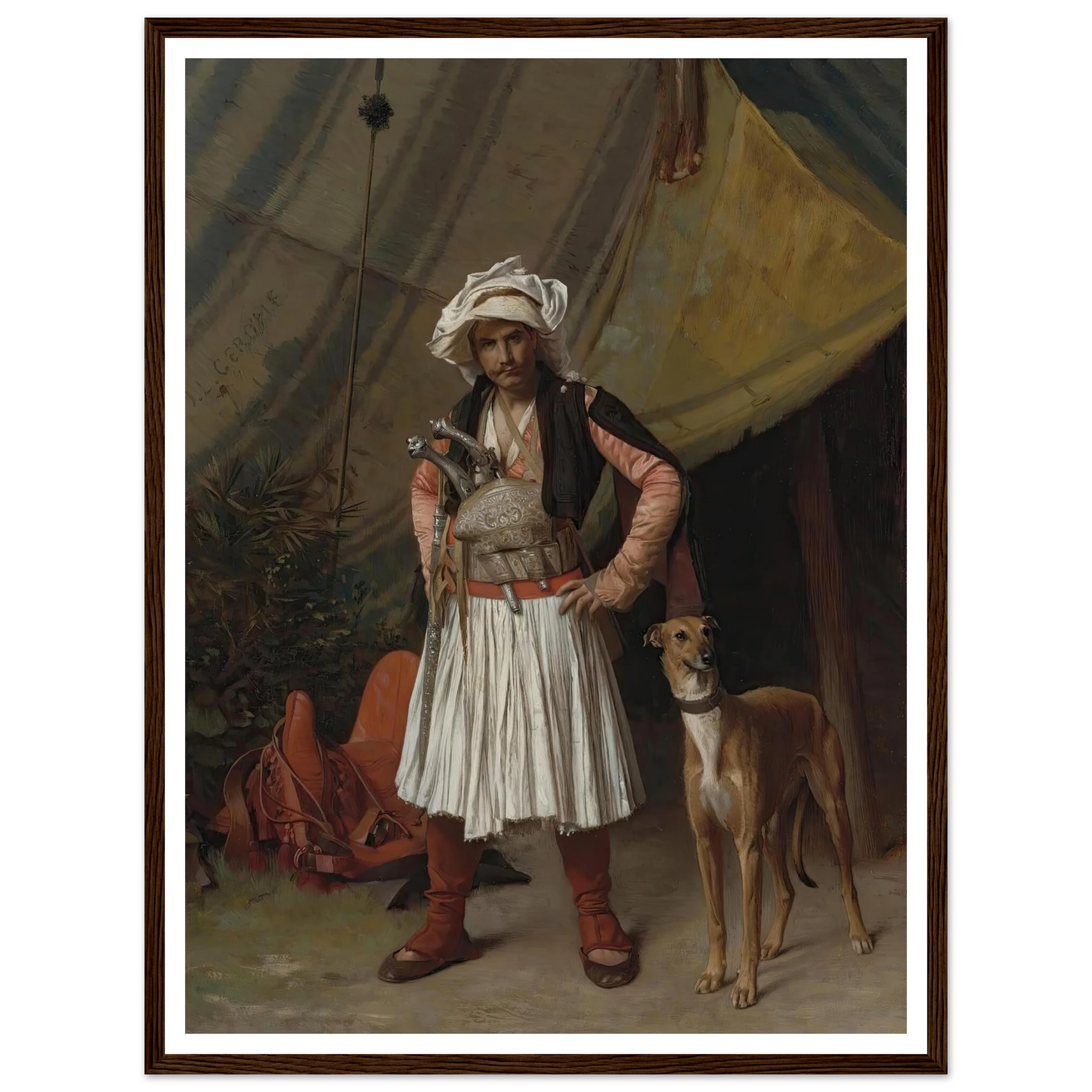 A Bashi-Bazouk And His Dog Art Print | Jean Leon Gerome-Quipham Collections