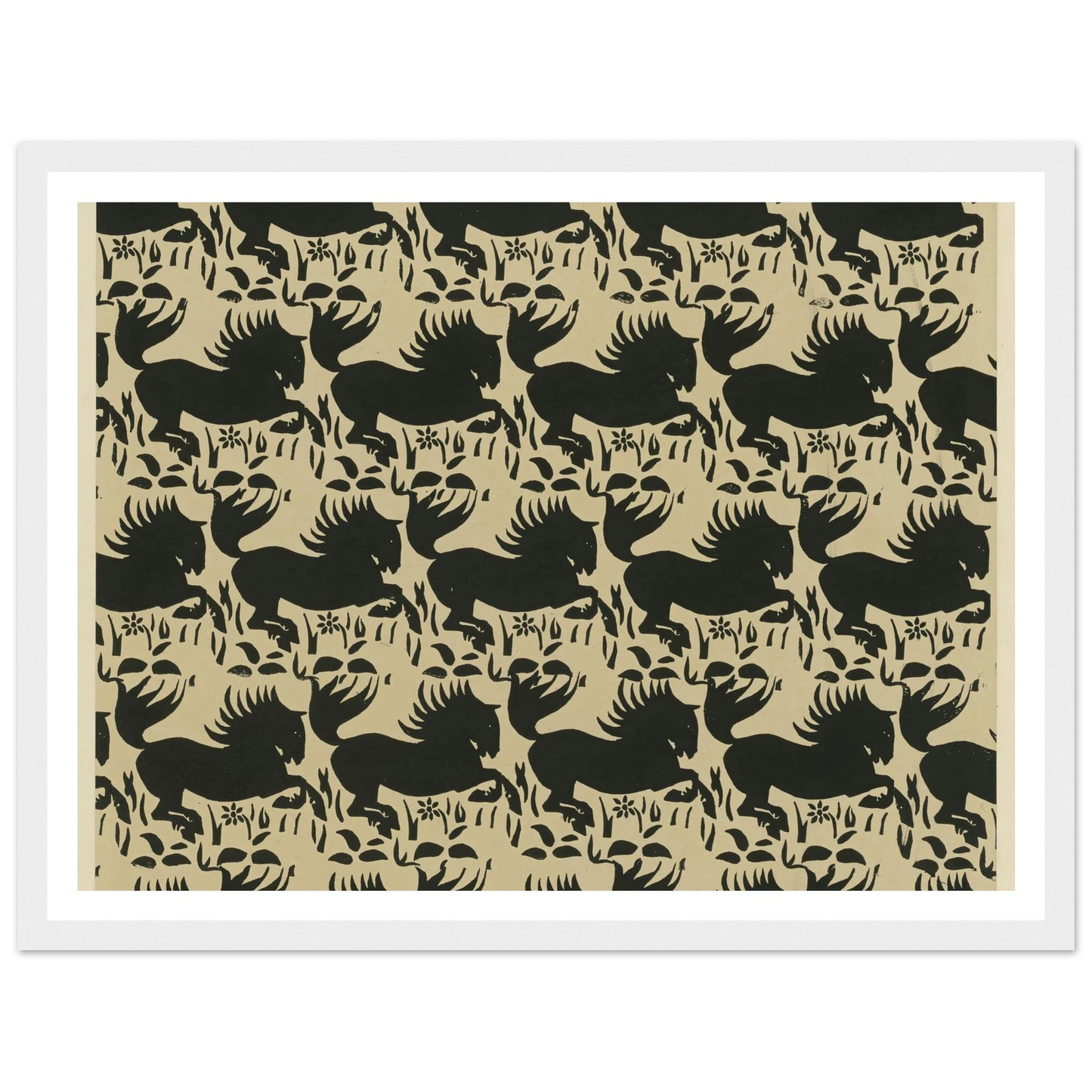 Buntpapier (Pferde) (1902 - 1906) Art Print | Maria von Uchatius-Quipham Collections