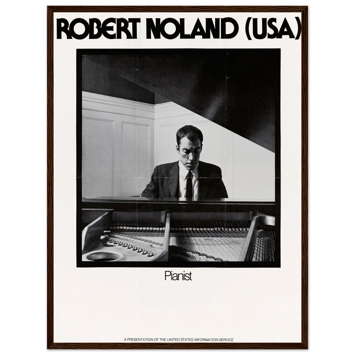 Robert Noland (USA) Pianist Art Print | US Information Agency-Quipham Collections