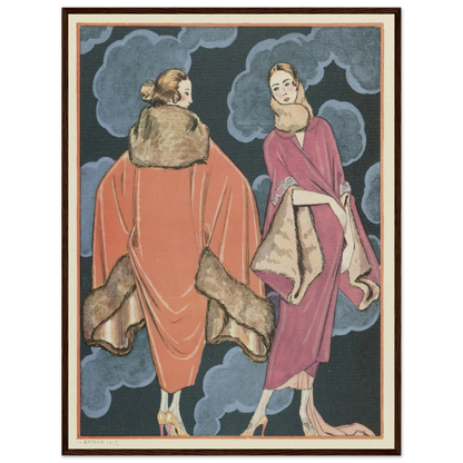 Deux heures du matin; Manteaux, de Worth (1923) Art Print | George Barbier-Quipham Collections
