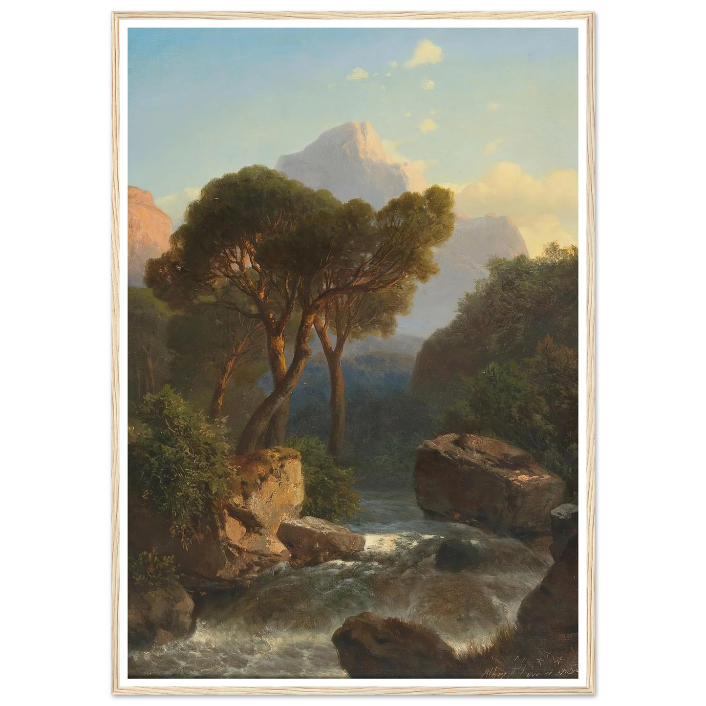 Southern Mountain Landscape Art Print | Albert Zimmermann-Quipham Collections