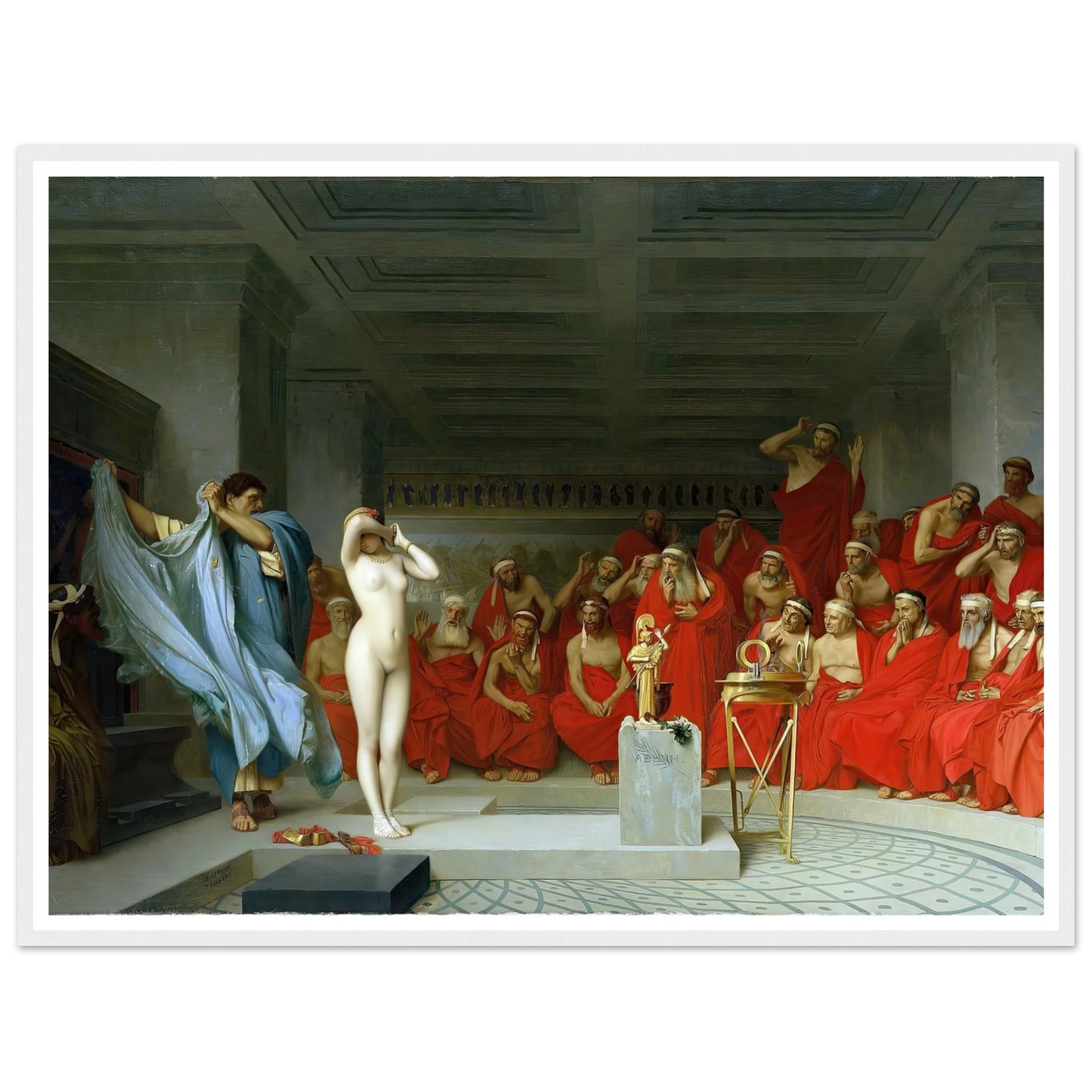 Phryne revealed before the Areopagus (1861) Art Print | Jean Leon Gerome-Quipham Collections