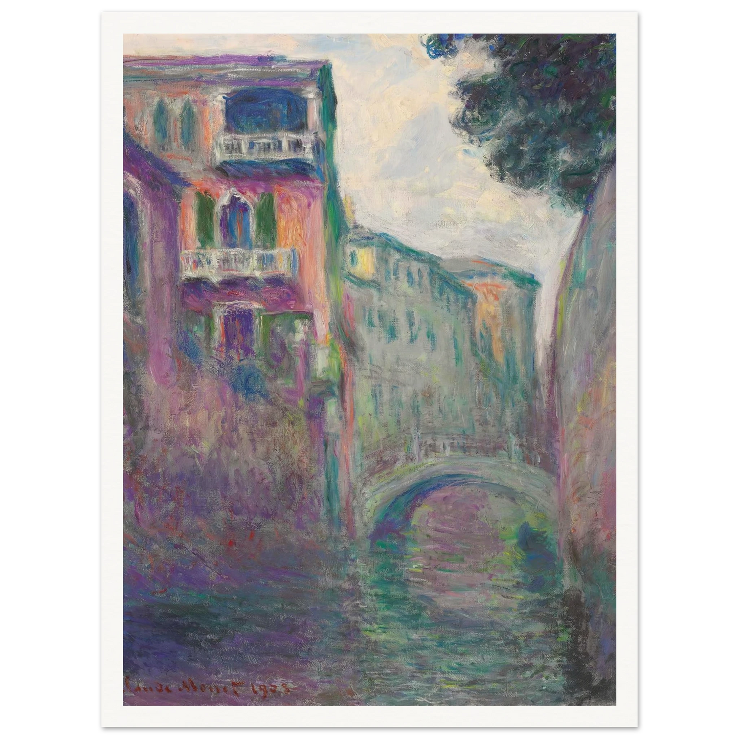 Le Rio de la Salute (1908) Art Print | Claude Monet-Quipham Collections