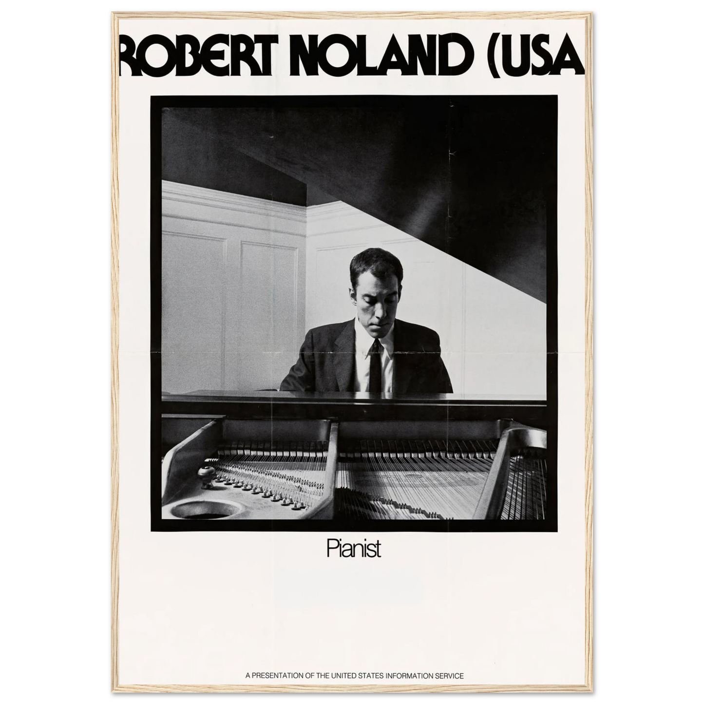 Robert Noland (USA) Pianist Art Print | US Information Agency-Quipham Collections
