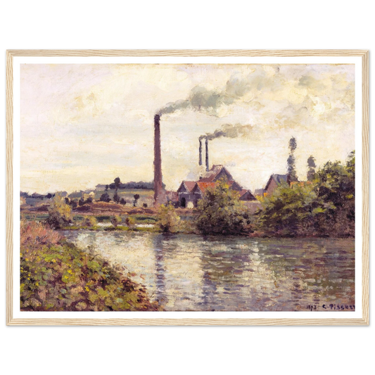 The Factory at Pontoise Art Print | Camille Pissarro-Quipham Collections