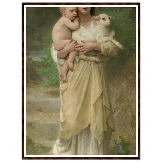 Les Agneaux (1897) Art Print | William Bouguereau-Quipham Collections