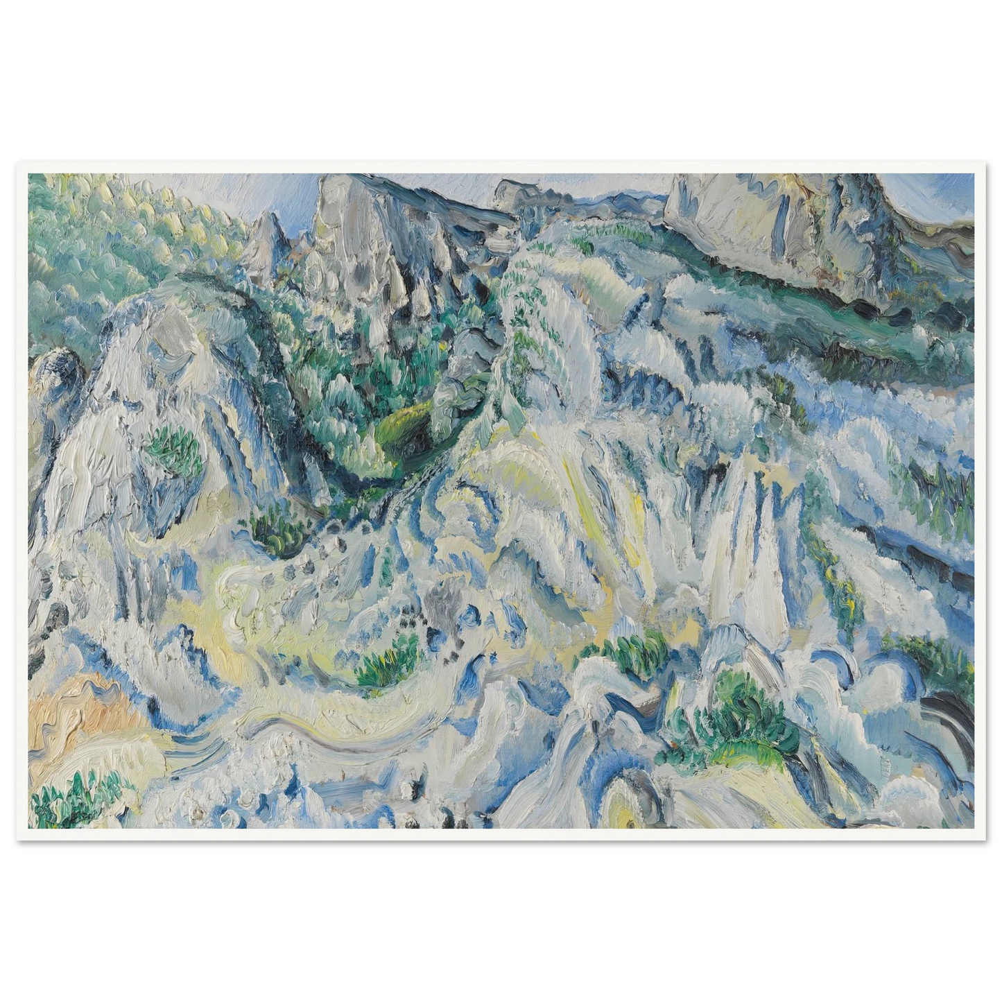 Felslandschaft bei Ulm (Landschaft bei Blaubeuren) (1929) Art Print | Paul Kleinschmidt-Quipham Collections