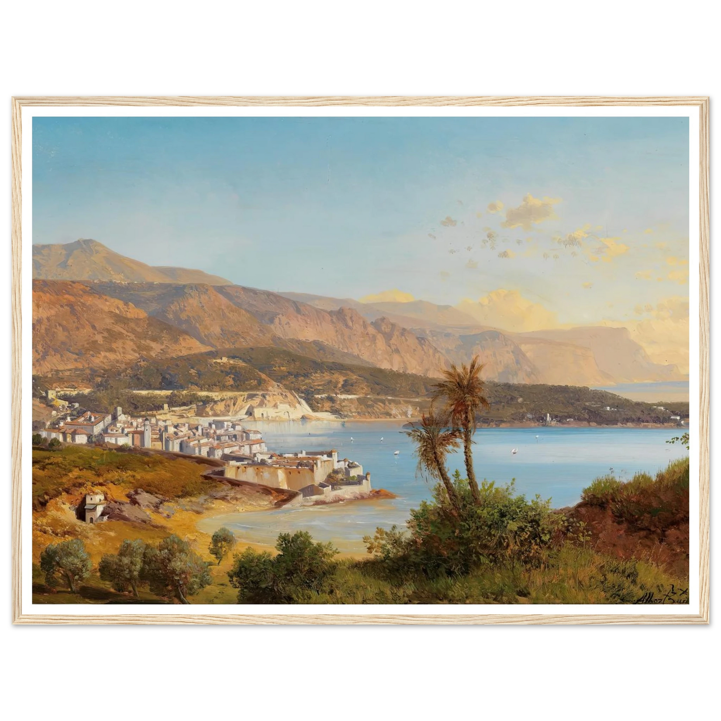 Blick über die Bucht von Villefranche-sur-Mer Art Print | Albert Zimmermann-Quipham Collections
