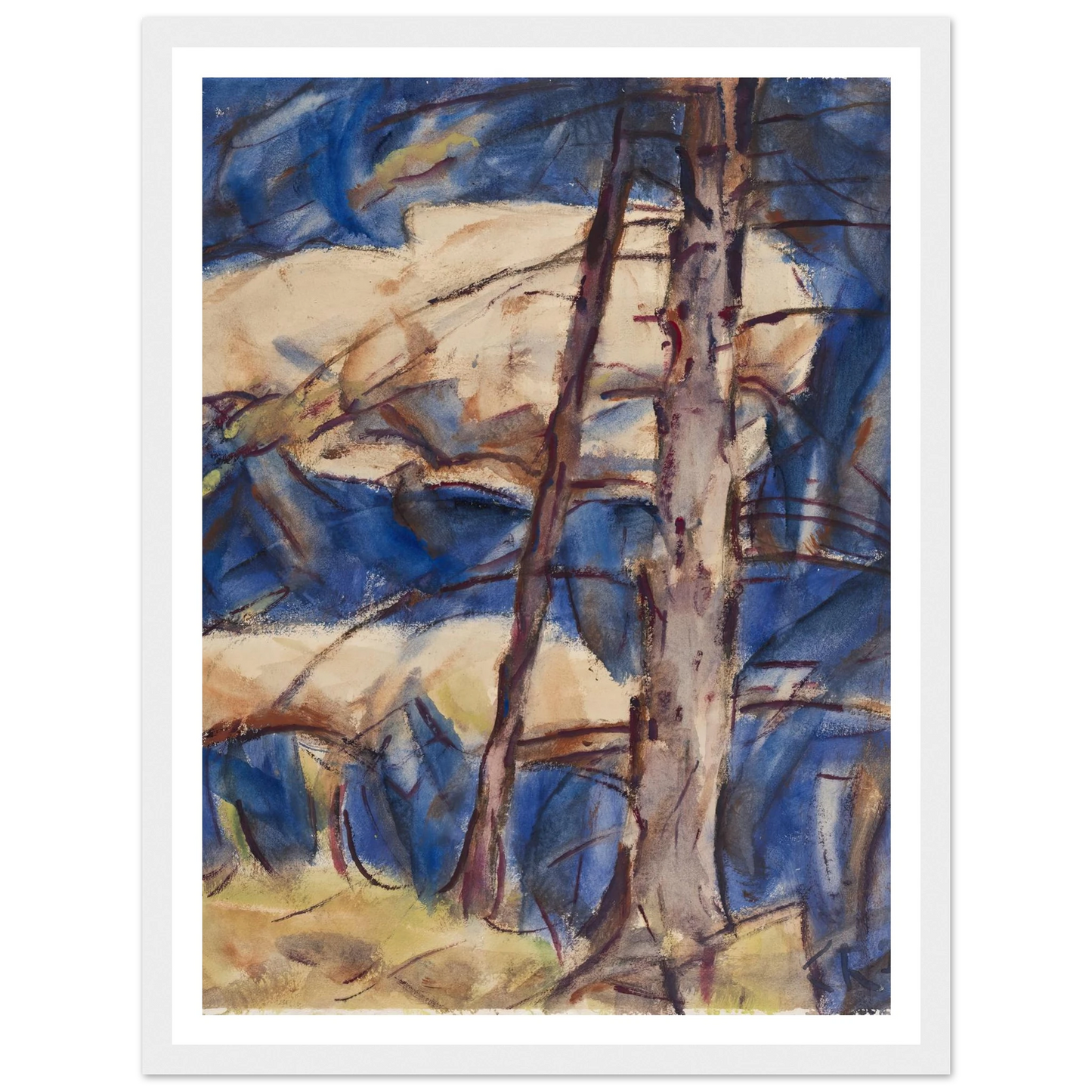 Bare Conifers (1921) Art Print | Christian Rohlfs-Quipham Collections