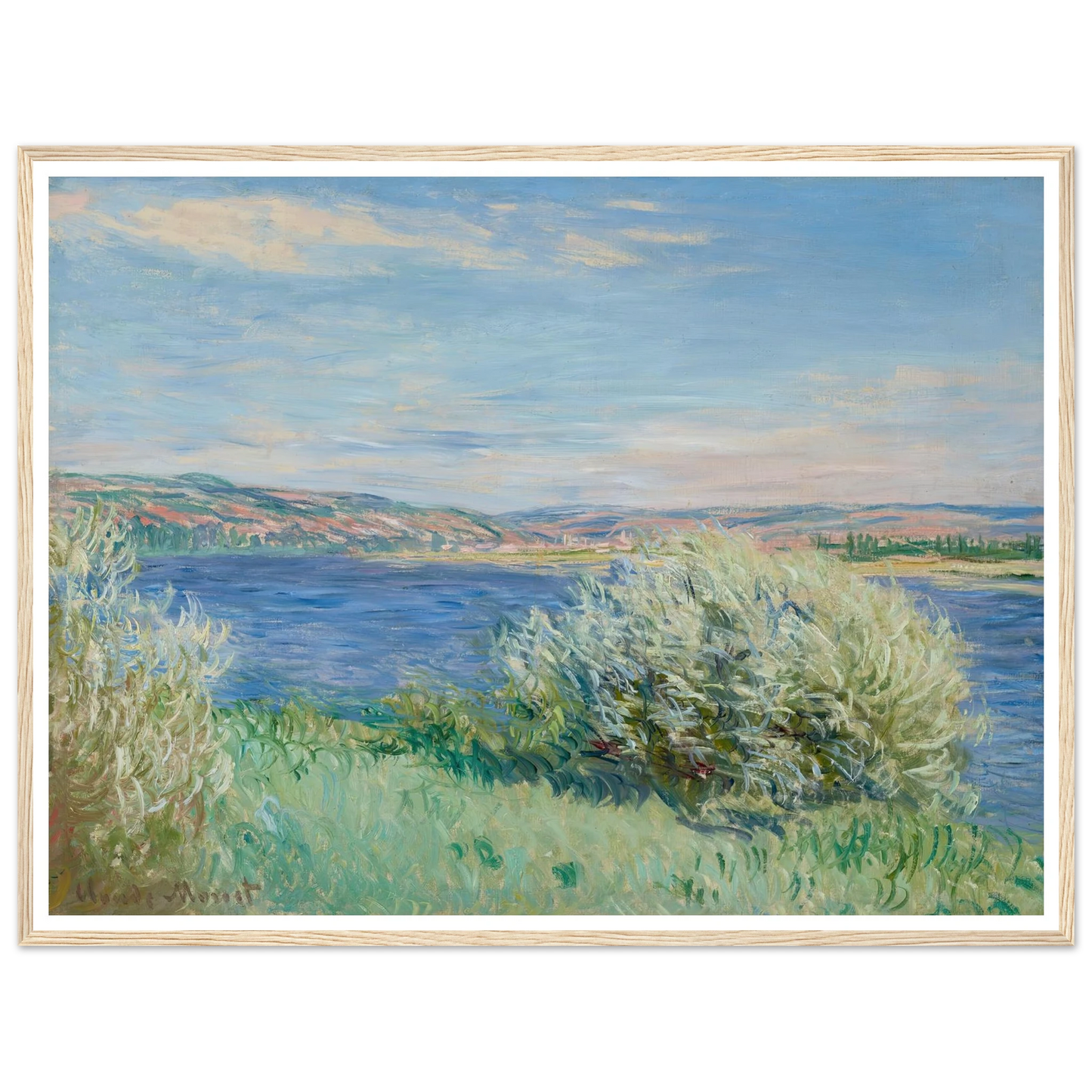 Les bords de la Seine près de Vétheuil (1881) Art Print | Claude Monet-Quipham Collections