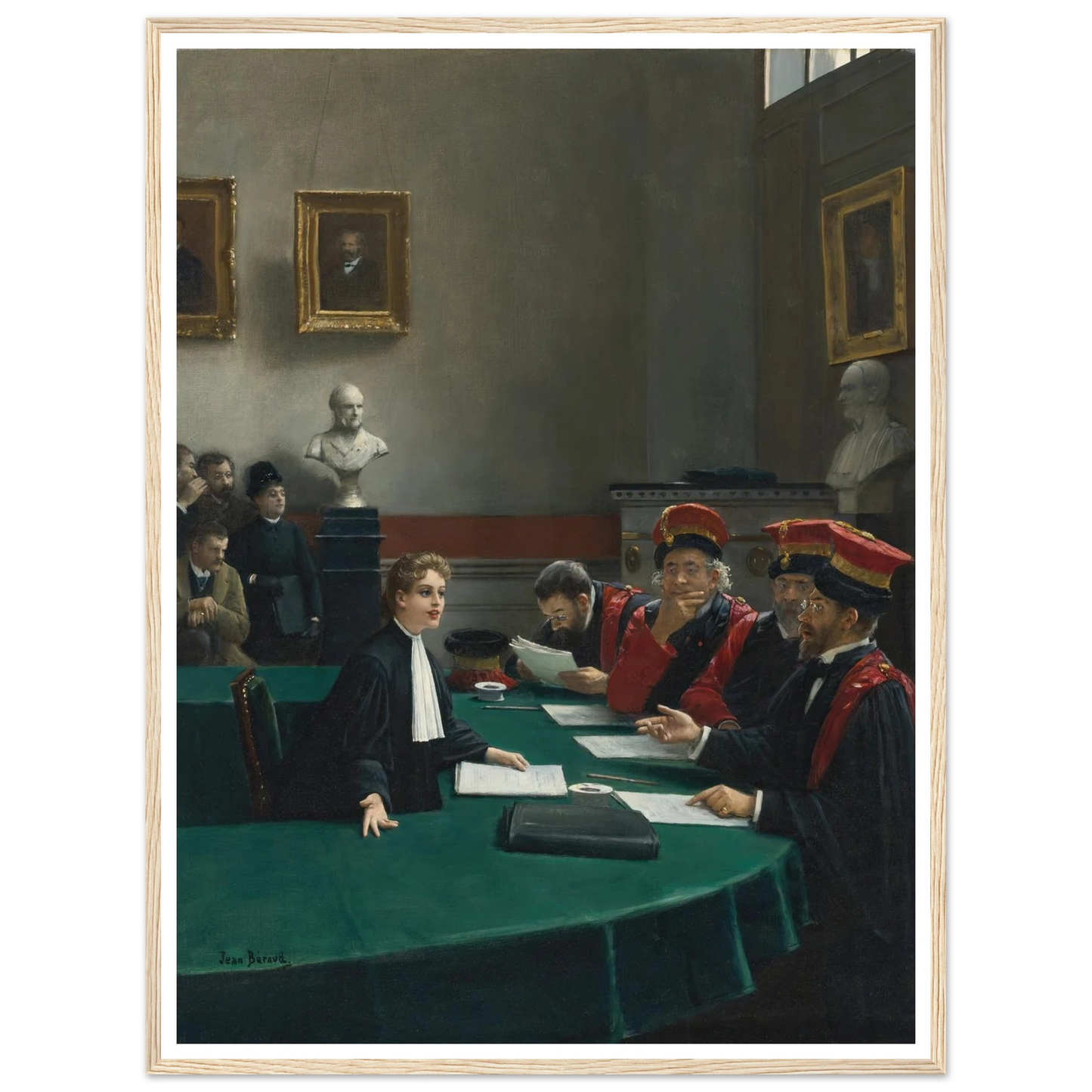 Salle d’examen de doctorat (The Doctoral Jury) Art Print | Jean Beraud-Quipham Collections