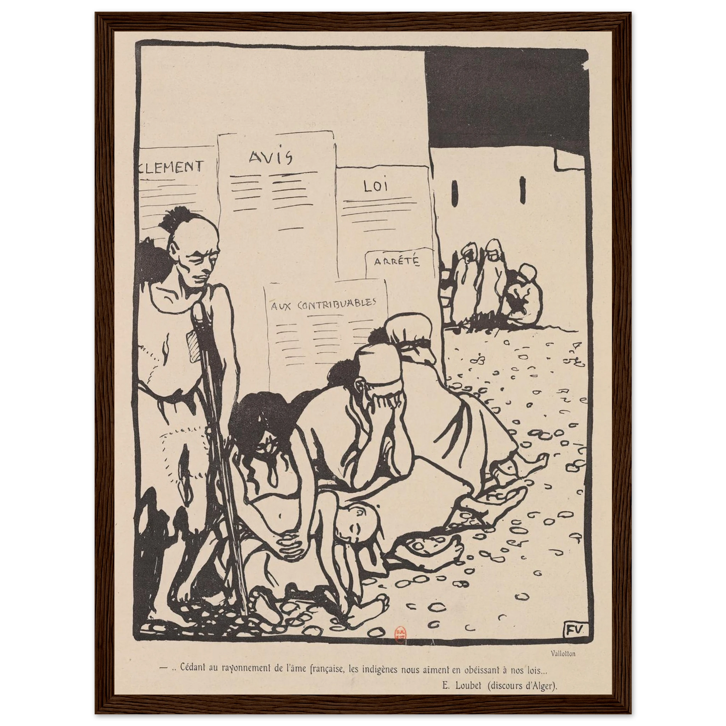 …Cedant au rayonnement de l’ame francaise,… Art Print | Felix Vallotton-Quipham Collections