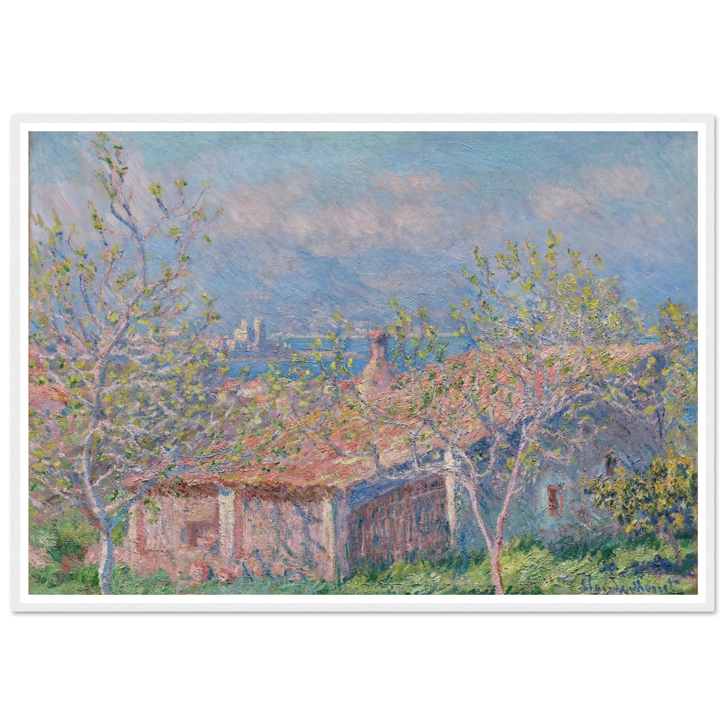 Gardener’s House at Antibes (1888) Art Print | Claude Monet-Quipham Collections