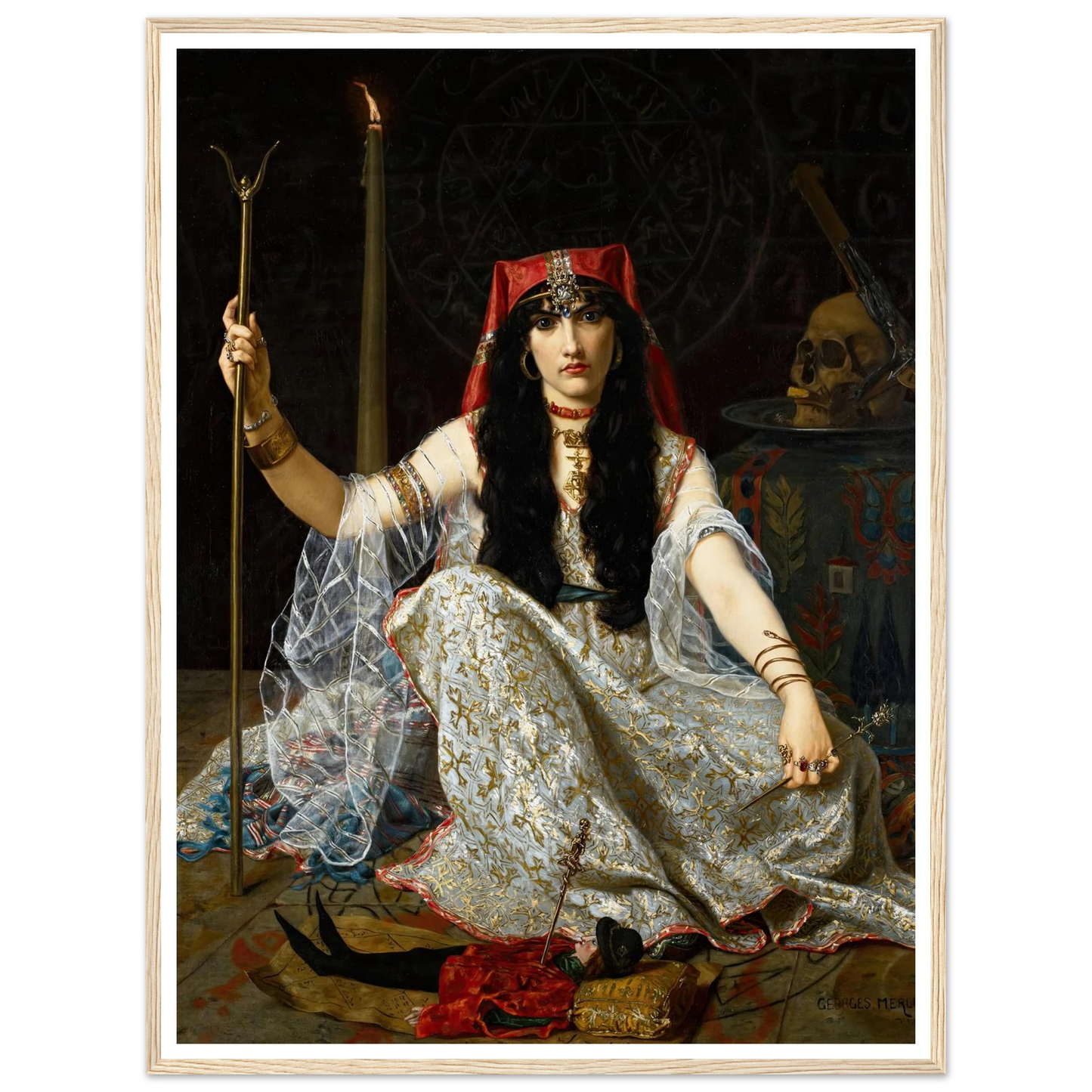 L’Envoûteuse (The Sorceress) (1883) Art Print | Hugues Merle-Quipham Collections