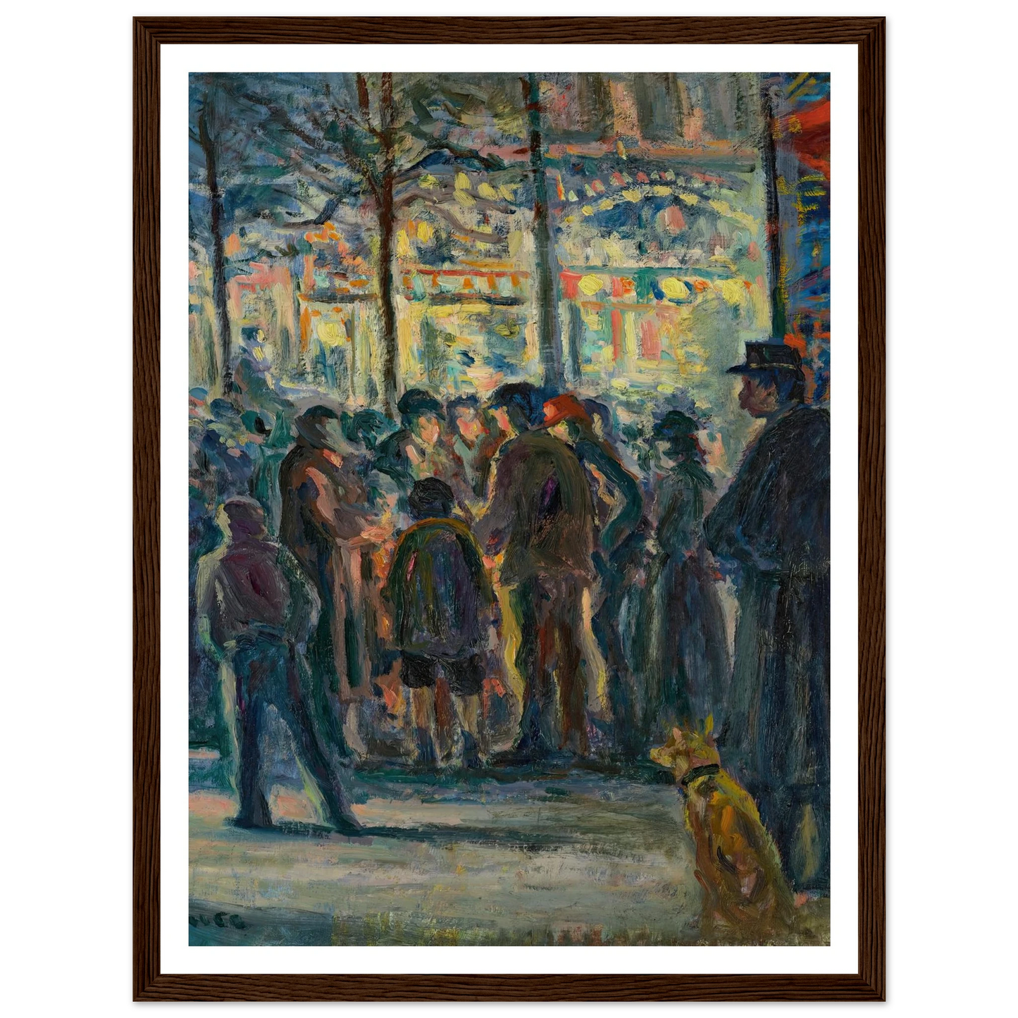 Scène de rue en hiver (circa 1915) Art Print | Maximilien Luce-Quipham Collections