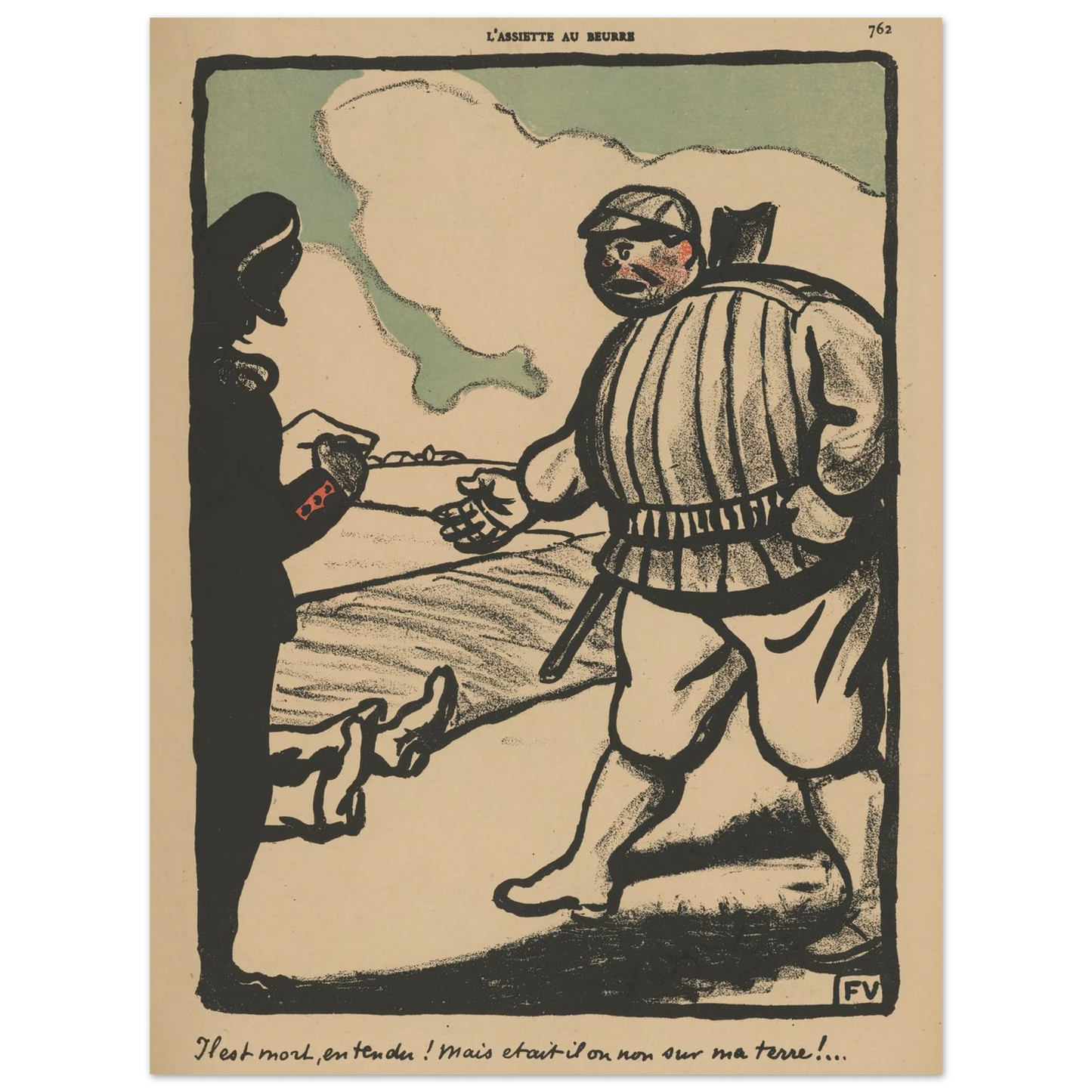 Il est mort, entendu ! (…) (1902) Art Print | Felix Vallotton-Quipham Collections