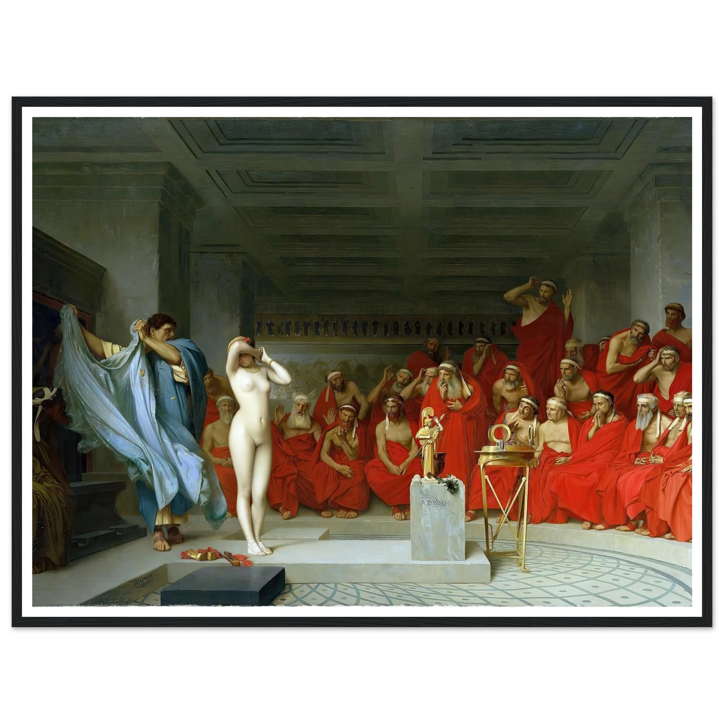 Phryne revealed before the Areopagus (1861) Art Print | Jean Leon Gerome-Quipham Collections