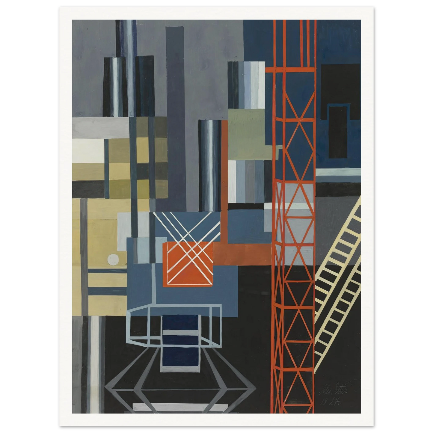Constructivist Stage Design Art Print | Alexandra Exter-Quipham Collections