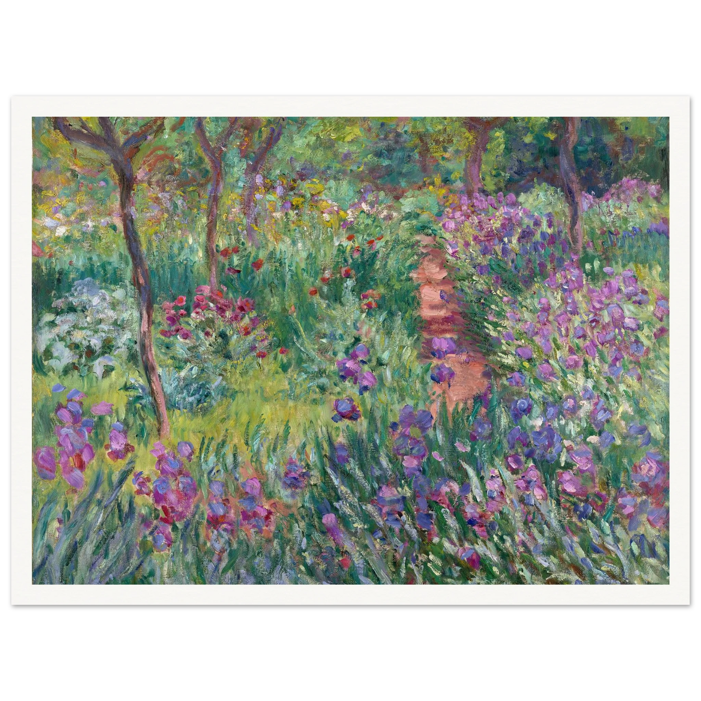 The Artist’s Garden in Giverny (1900) Art Print | Claude Monet-Quipham Collections