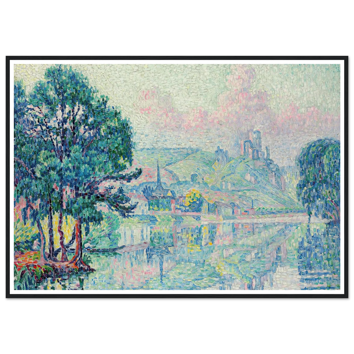 Les Andelys. Matin. Été (1923) Art Print | Paul Signac-Quipham Collections