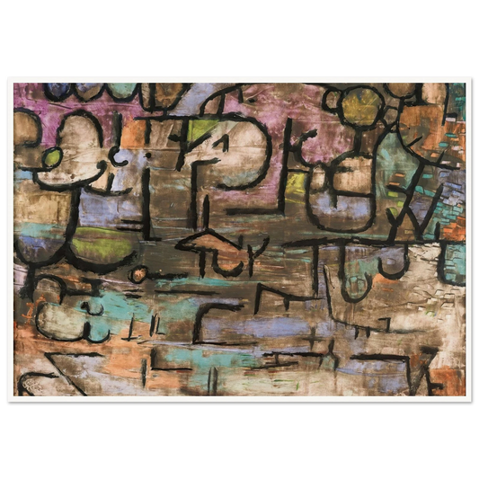 After The Flood (1936) Art Print | Paul Klee - Framed Poster - 30x40 cm / 12x16″ - Black frame