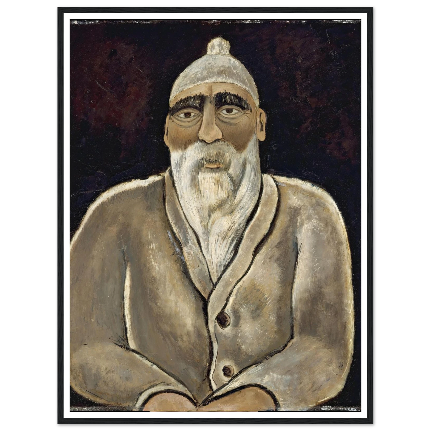 Albert Pinkham Ryder (1938) Art Print | Marsden Hartley - Framed Poster - 30x40 cm / 12x16″ - Black frame