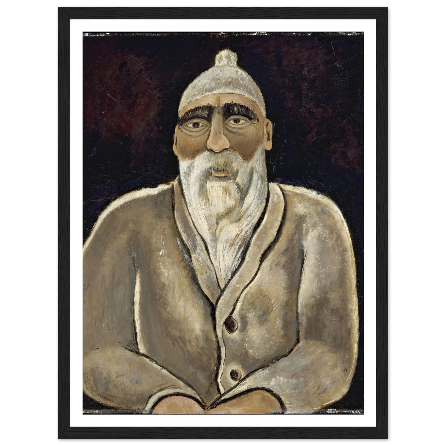 Albert Pinkham Ryder (1938) Art Print | Marsden Hartley - Framed Poster - 30x40 cm / 12x16″ - Black frame