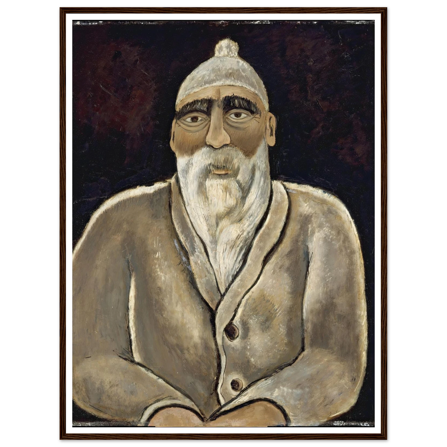 Albert Pinkham Ryder (1938) Art Print | Marsden Hartley - Framed Poster - 30x40 cm / 12x16″ - Black frame