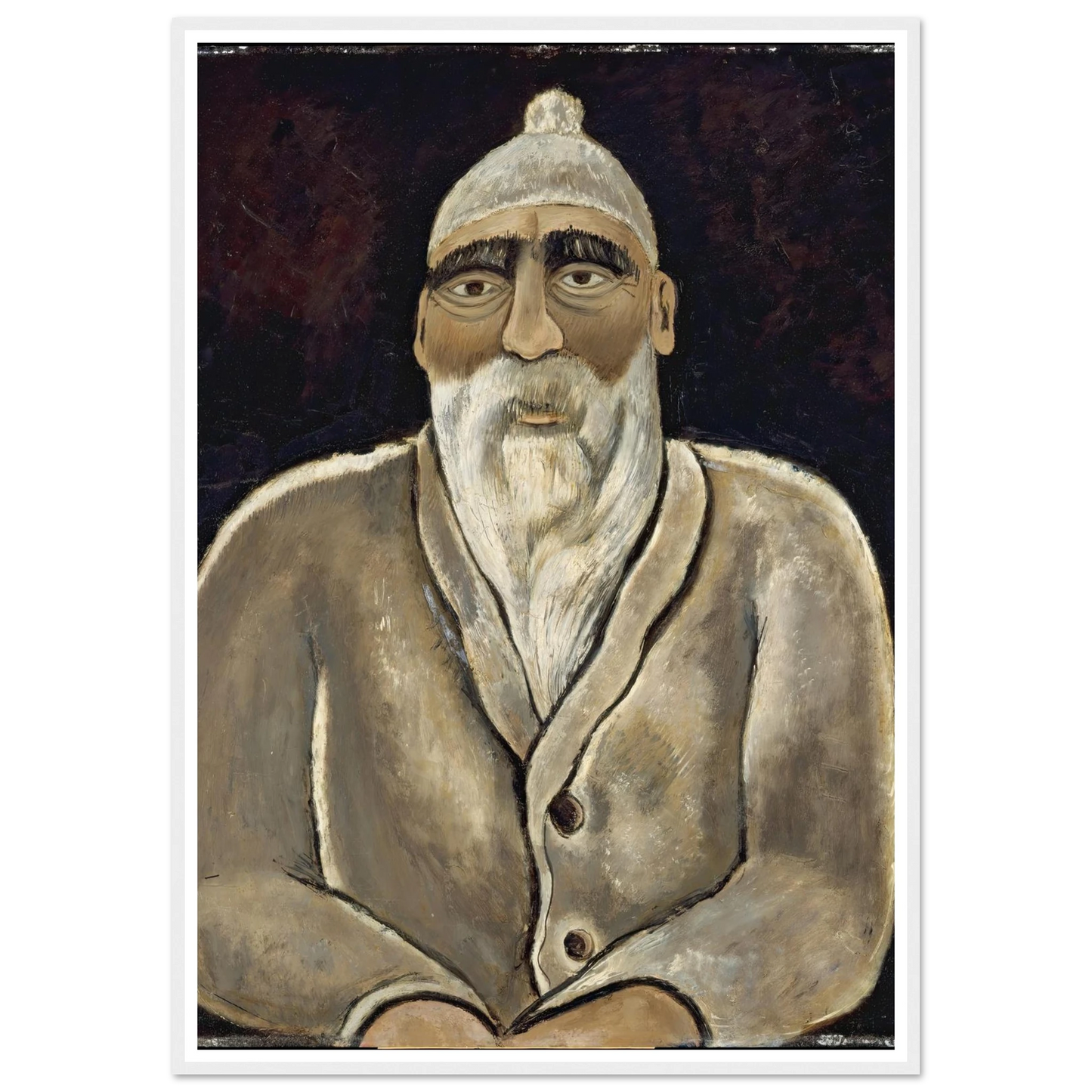 Albert Pinkham Ryder (1938) Art Print | Marsden Hartley - Framed Poster - 30x40 cm / 12x16″ - Black frame