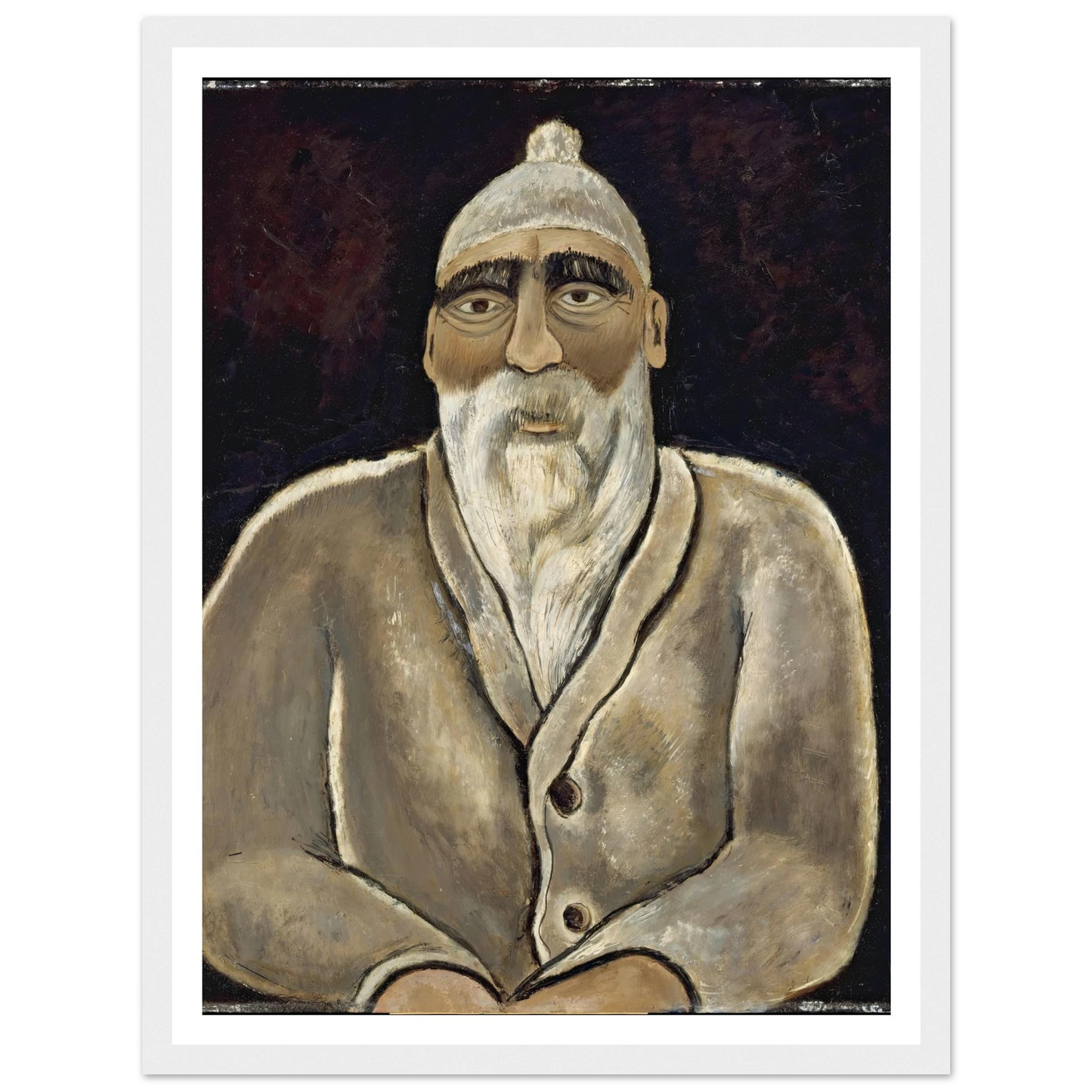 Albert Pinkham Ryder (1938) Art Print | Marsden Hartley - Framed Poster - 30x40 cm / 12x16″ - Black frame