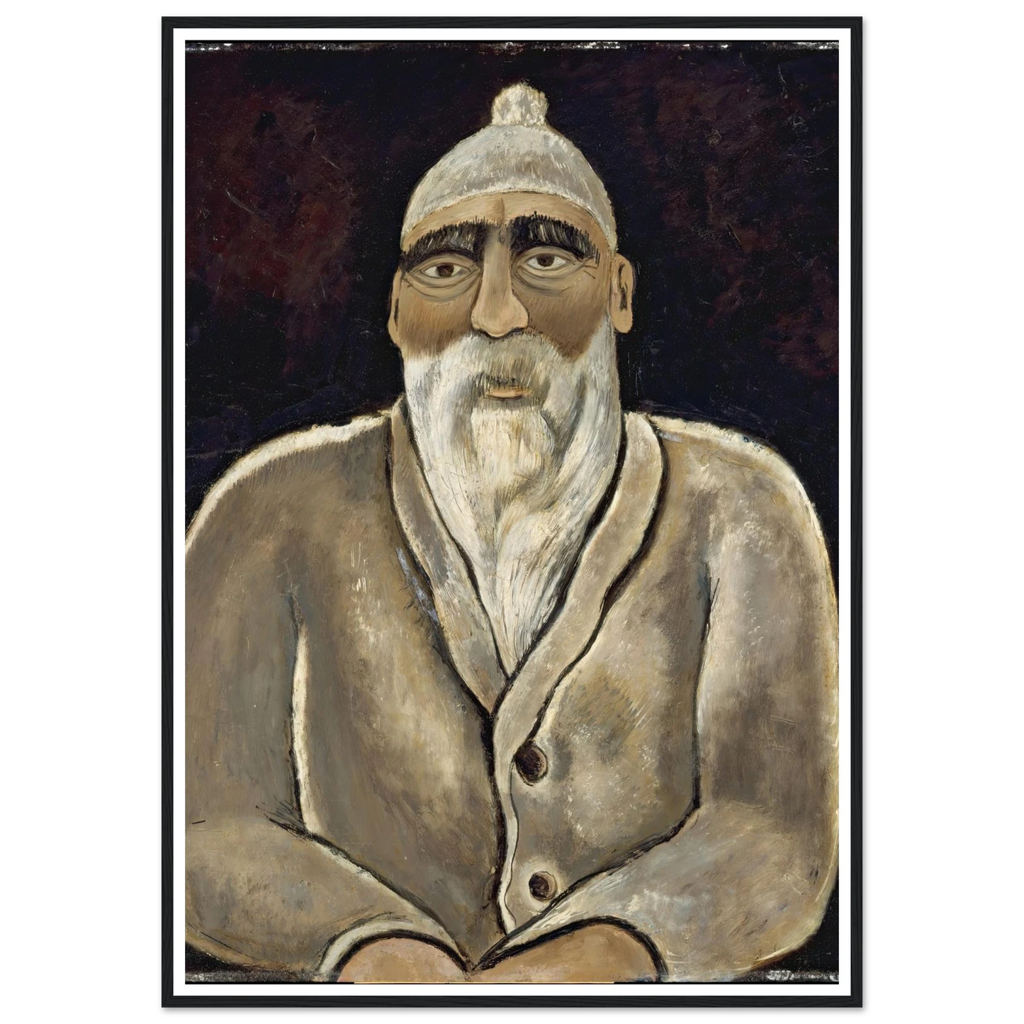 Albert Pinkham Ryder (1938) Art Print | Marsden Hartley - Framed Poster - 30x40 cm / 12x16″ - Black frame