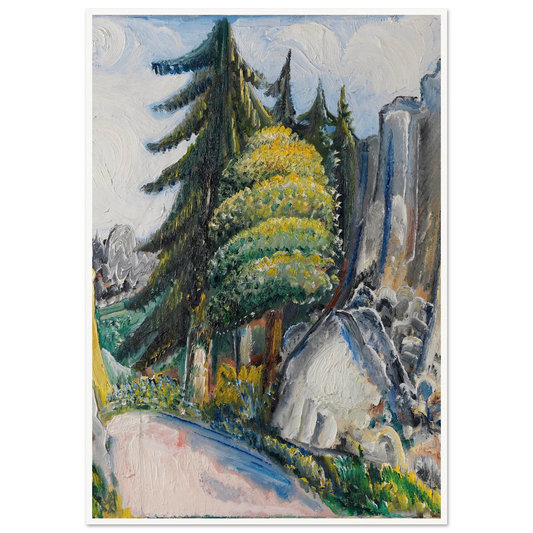 Alblandschaft (1932) Art Print | Paul Kleinschmidt - Framed Poster - 30x40 cm / 12x16″ - Black frame