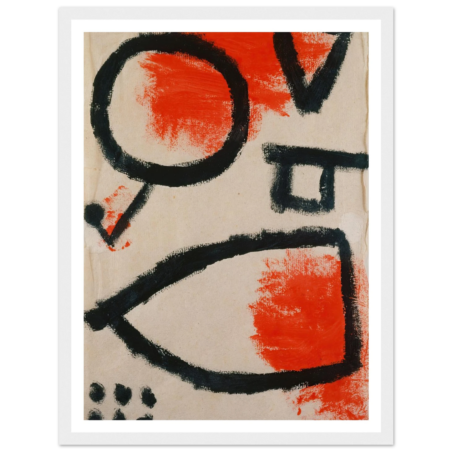 Alea jacta (1940) Art Print | Paul Klee - Framed Poster - 30x40 cm / 12x16″ - Black frame