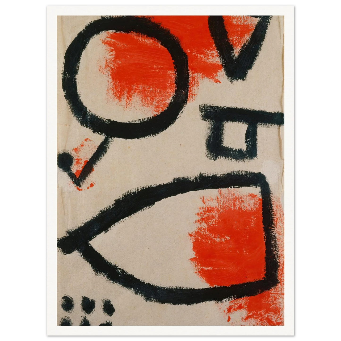 Alea jacta (1940) Art Print | Paul Klee - Framed Poster - 30x40 cm / 12x16″ - Black frame