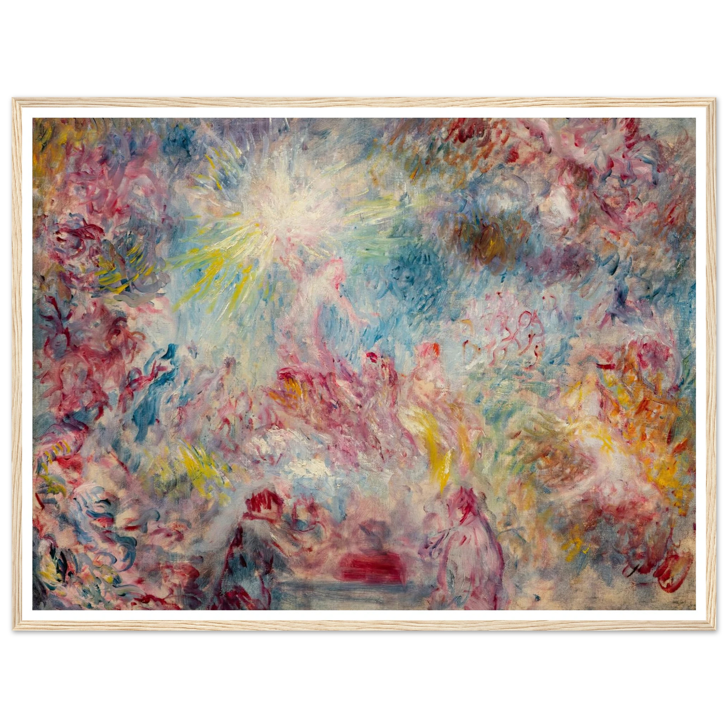 Allégorie rose (circa 1885) Art Print | Pierre Auguste Renoir - Framed Poster - 30x40 cm / 12x16″ - Black frame