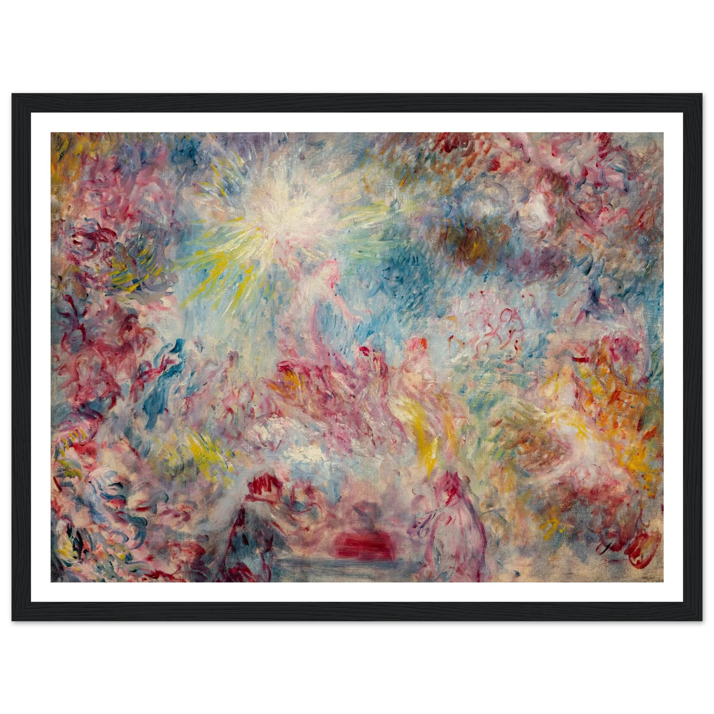 Allégorie rose (circa 1885) Art Print | Pierre Auguste Renoir - Framed Poster - 30x40 cm / 12x16″ - Black frame