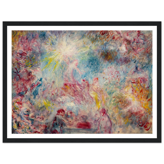 Allégorie rose (circa 1885) Art Print | Pierre Auguste Renoir - Framed Poster - 30x40 cm / 12x16″ - Black frame