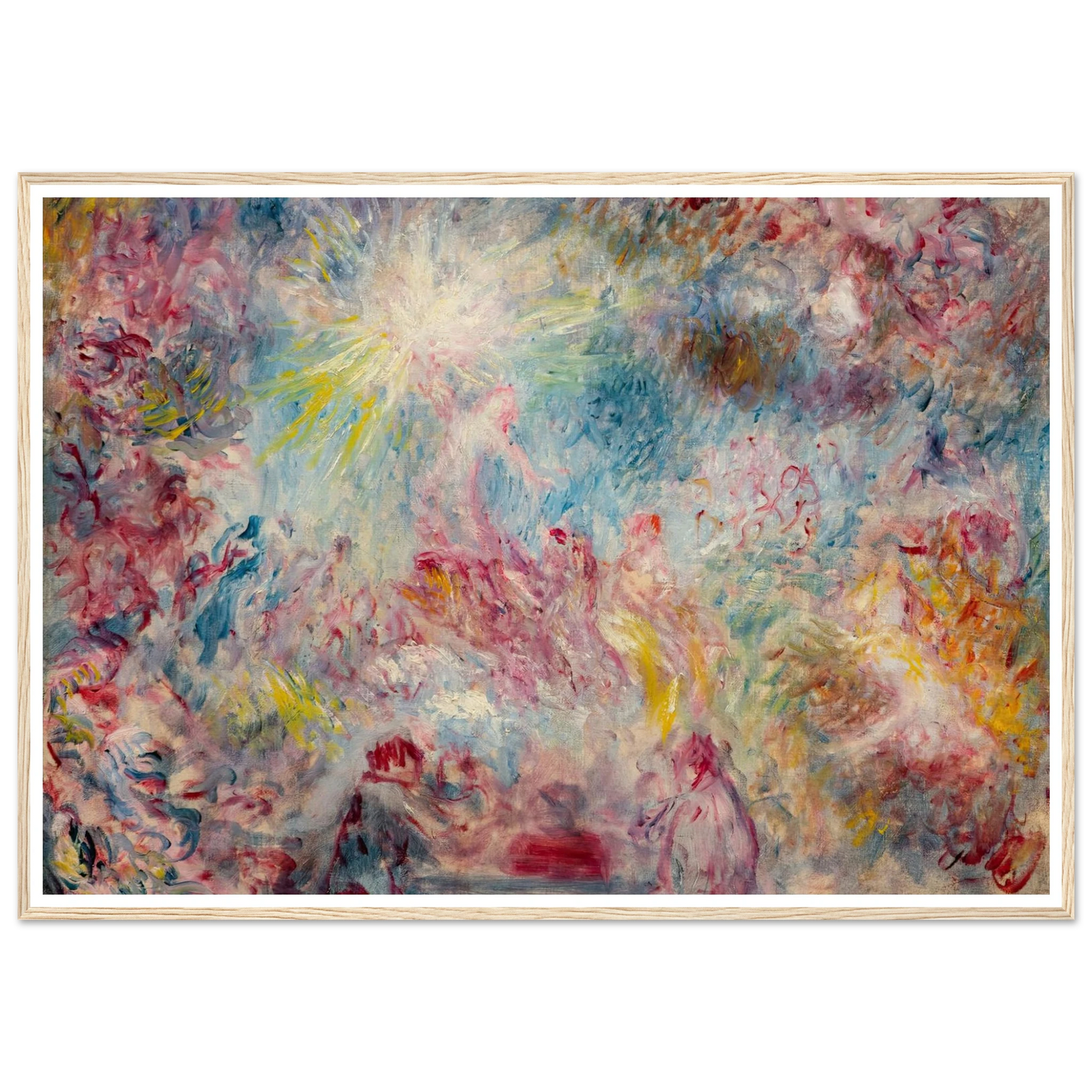 Allégorie rose (circa 1885) Art Print | Pierre Auguste Renoir - Framed Poster - 30x40 cm / 12x16″ - Black frame