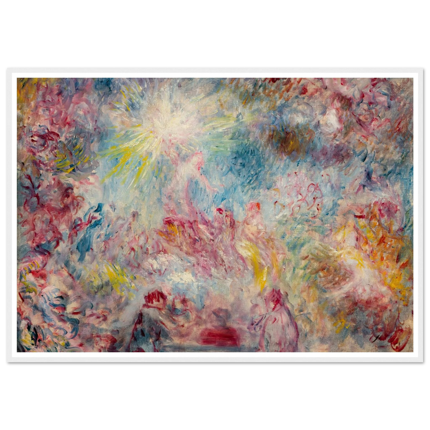 Allégorie rose (circa 1885) Art Print | Pierre Auguste Renoir - Framed Poster - 30x40 cm / 12x16″ - Black frame