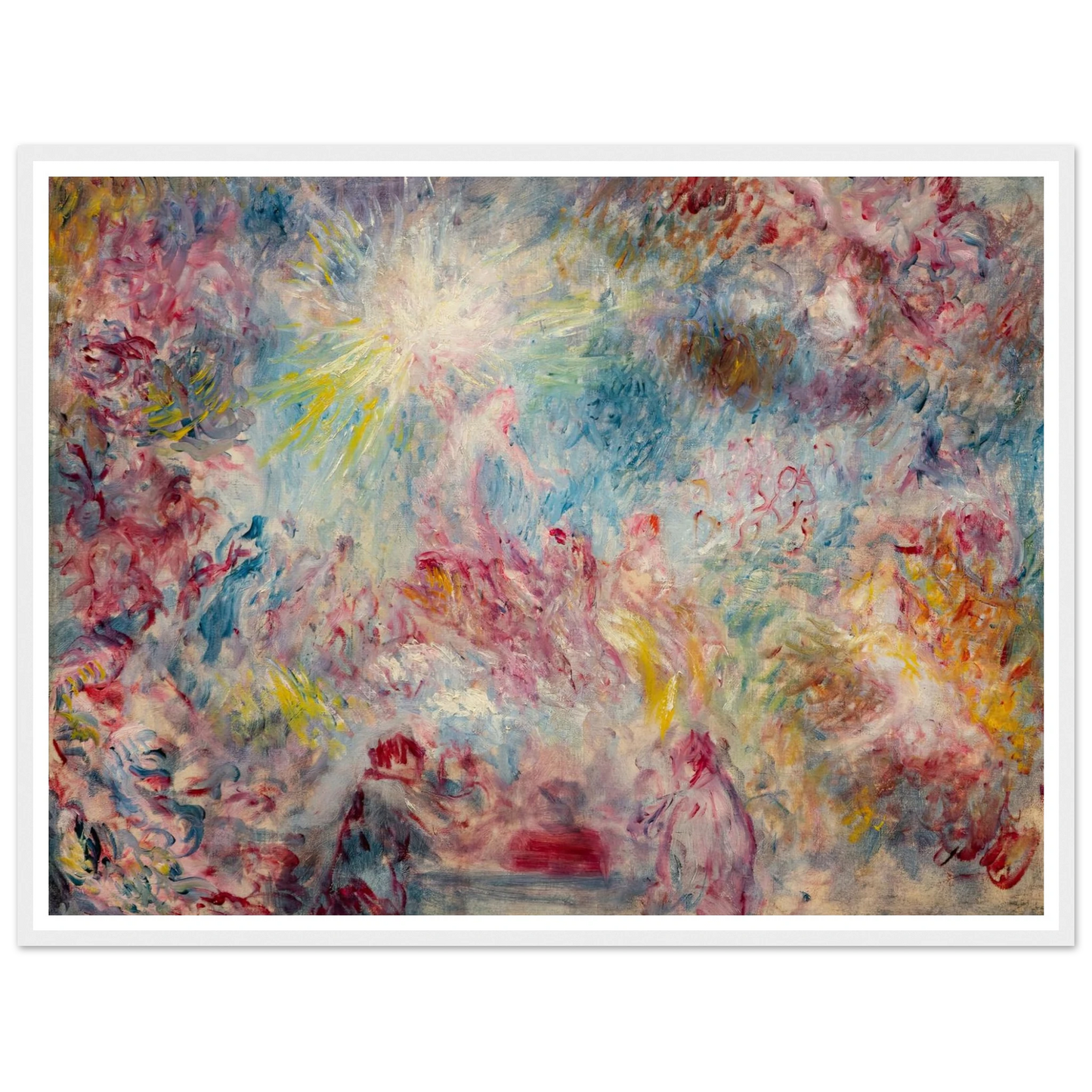 Allégorie rose (circa 1885) Art Print | Pierre Auguste Renoir - Framed Poster - 30x40 cm / 12x16″ - Black frame