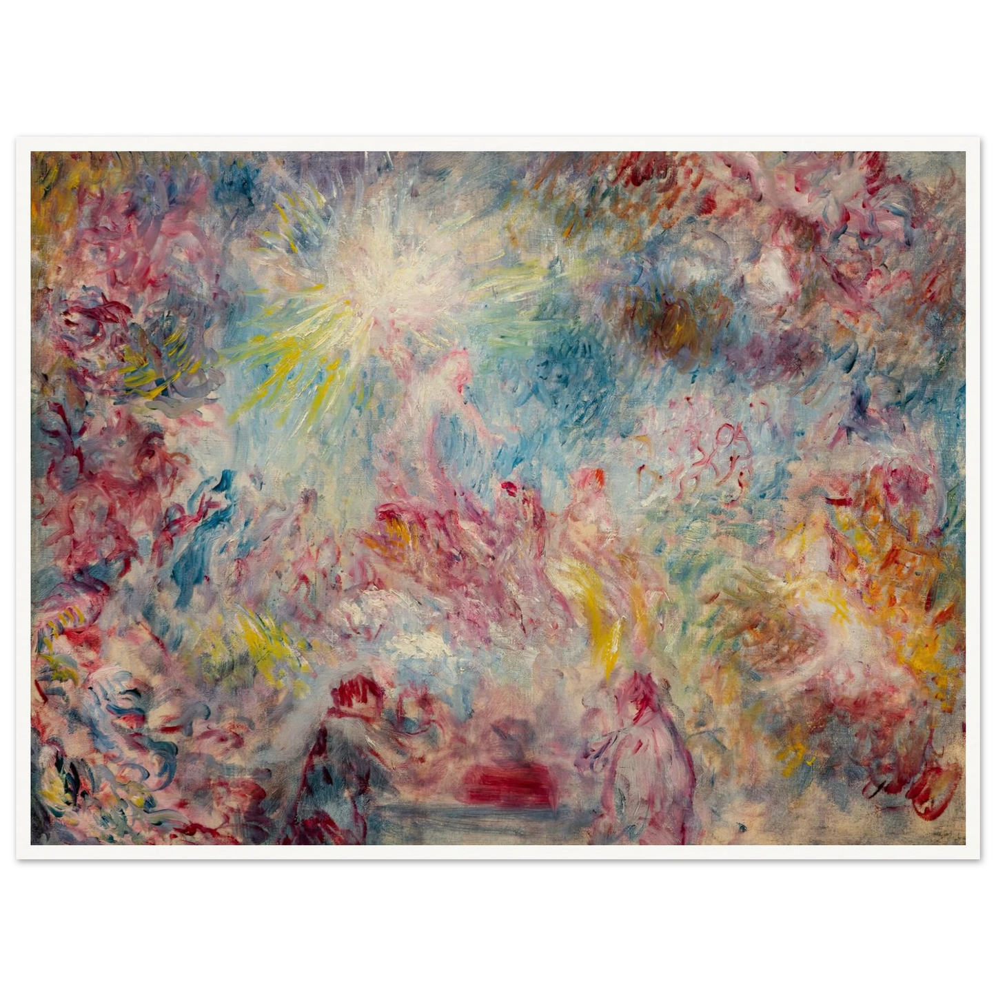 Allégorie rose (circa 1885) Art Print | Pierre Auguste Renoir - Framed Poster - 30x40 cm / 12x16″ - Black frame