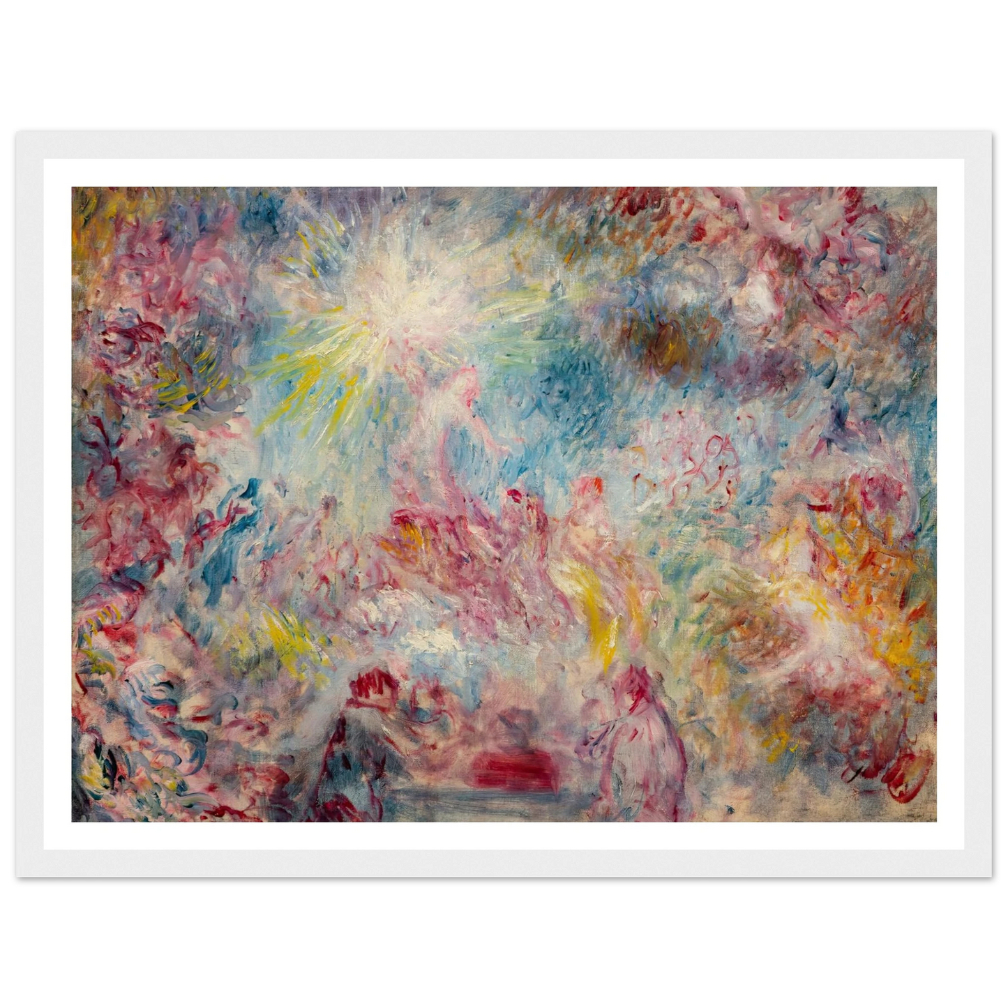 Allégorie rose (circa 1885) Art Print | Pierre Auguste Renoir - Framed Poster - 30x40 cm / 12x16″ - Black frame