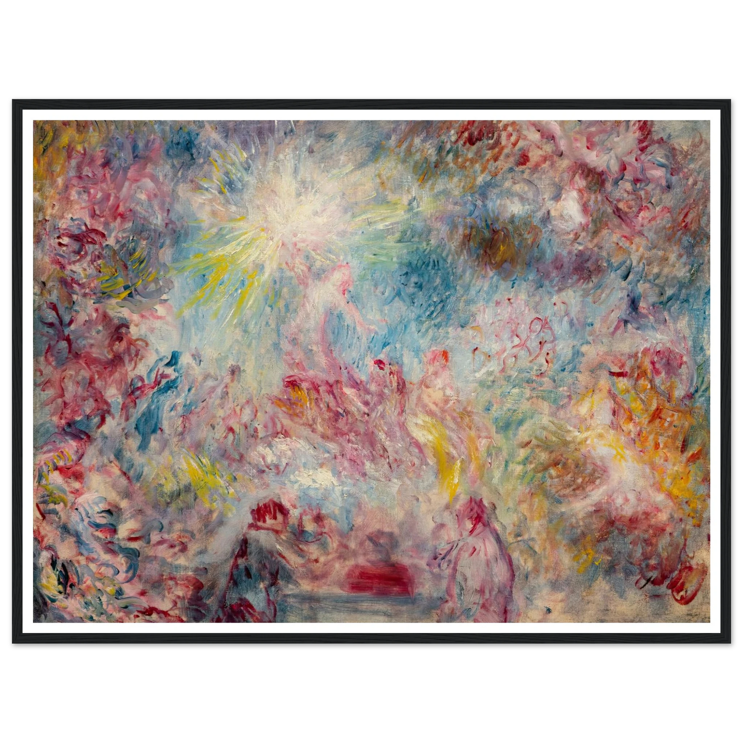 Allégorie rose (circa 1885) Art Print | Pierre Auguste Renoir - Framed Poster - 30x40 cm / 12x16″ - Black frame