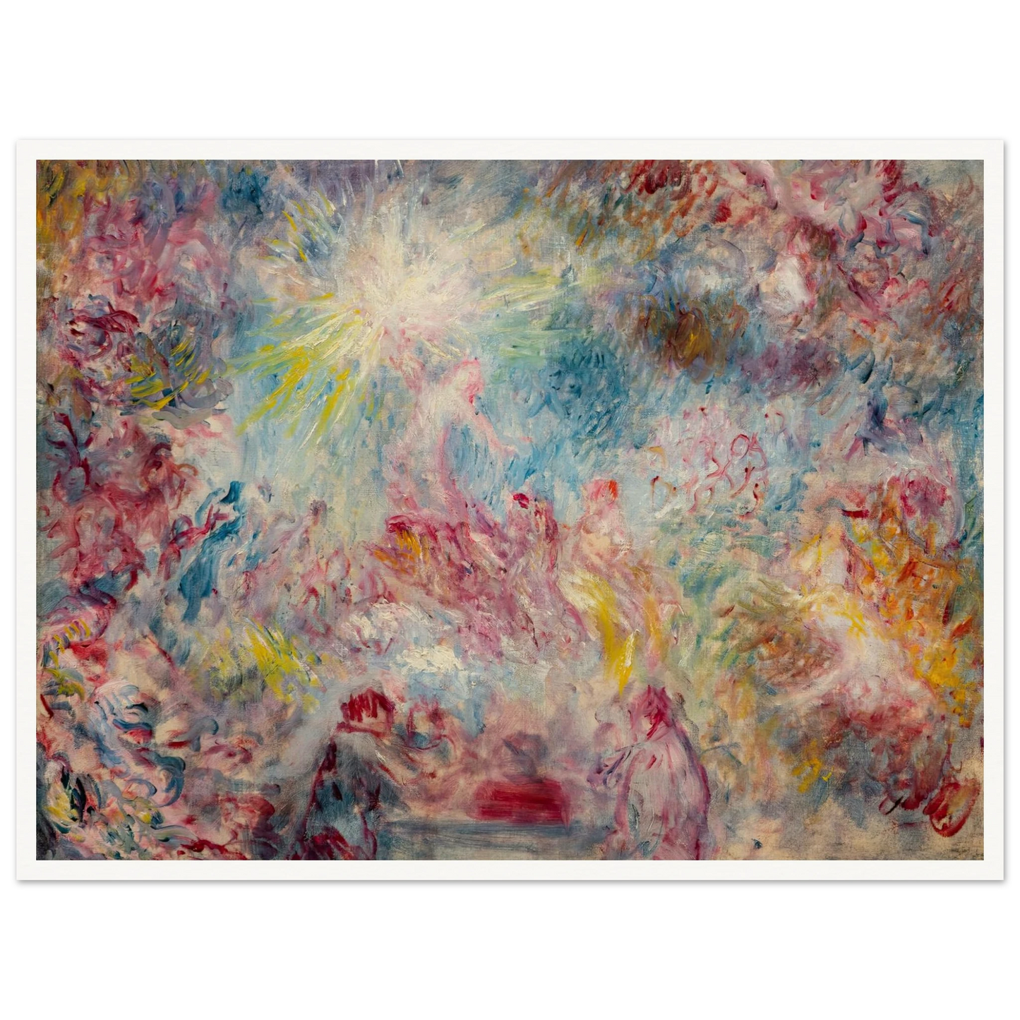 Allégorie rose (circa 1885) Art Print | Pierre Auguste Renoir - Framed Poster - 30x40 cm / 12x16″ - Black frame