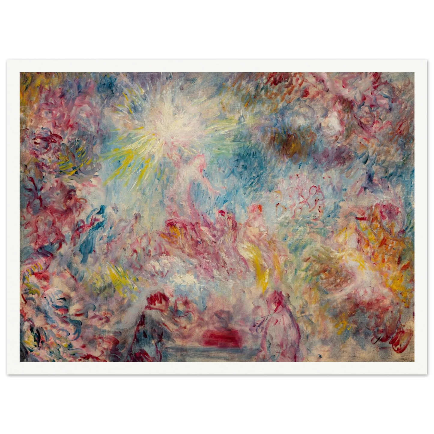 Allégorie rose (circa 1885) Art Print | Pierre Auguste Renoir - Framed Poster - 30x40 cm / 12x16″ - Black frame